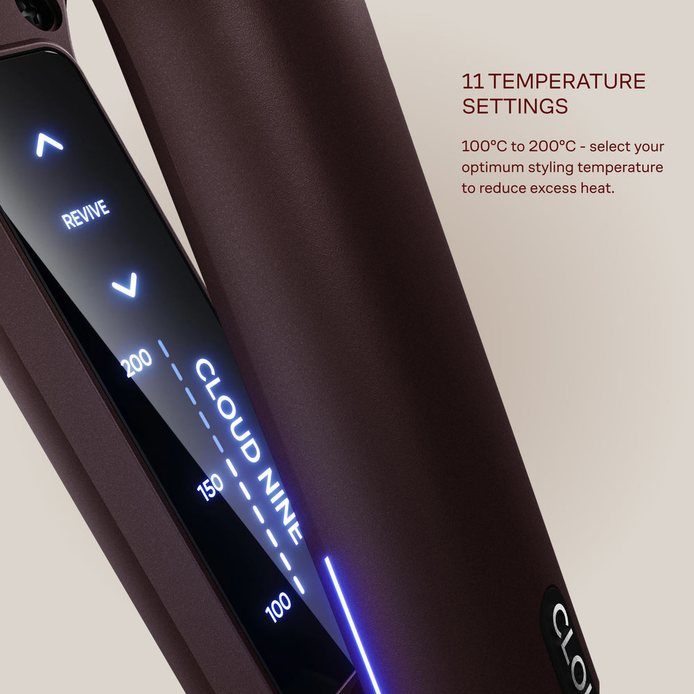 Luxury Dark Burgundy Wide Iron Glätteisen