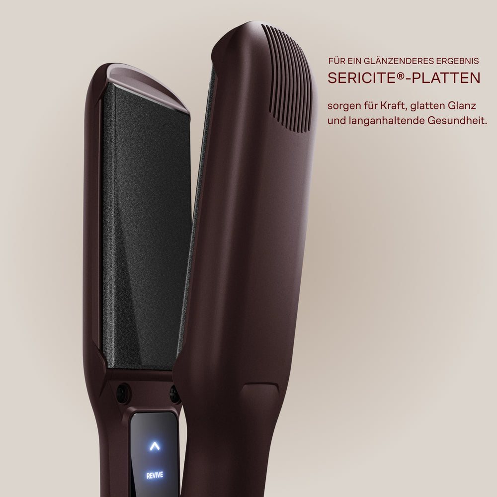 Luxury Dark Burgundy Wide Iron Glätteisen