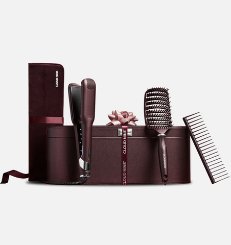 Luxury Dark Burgundy Wide Iron Glätteisen