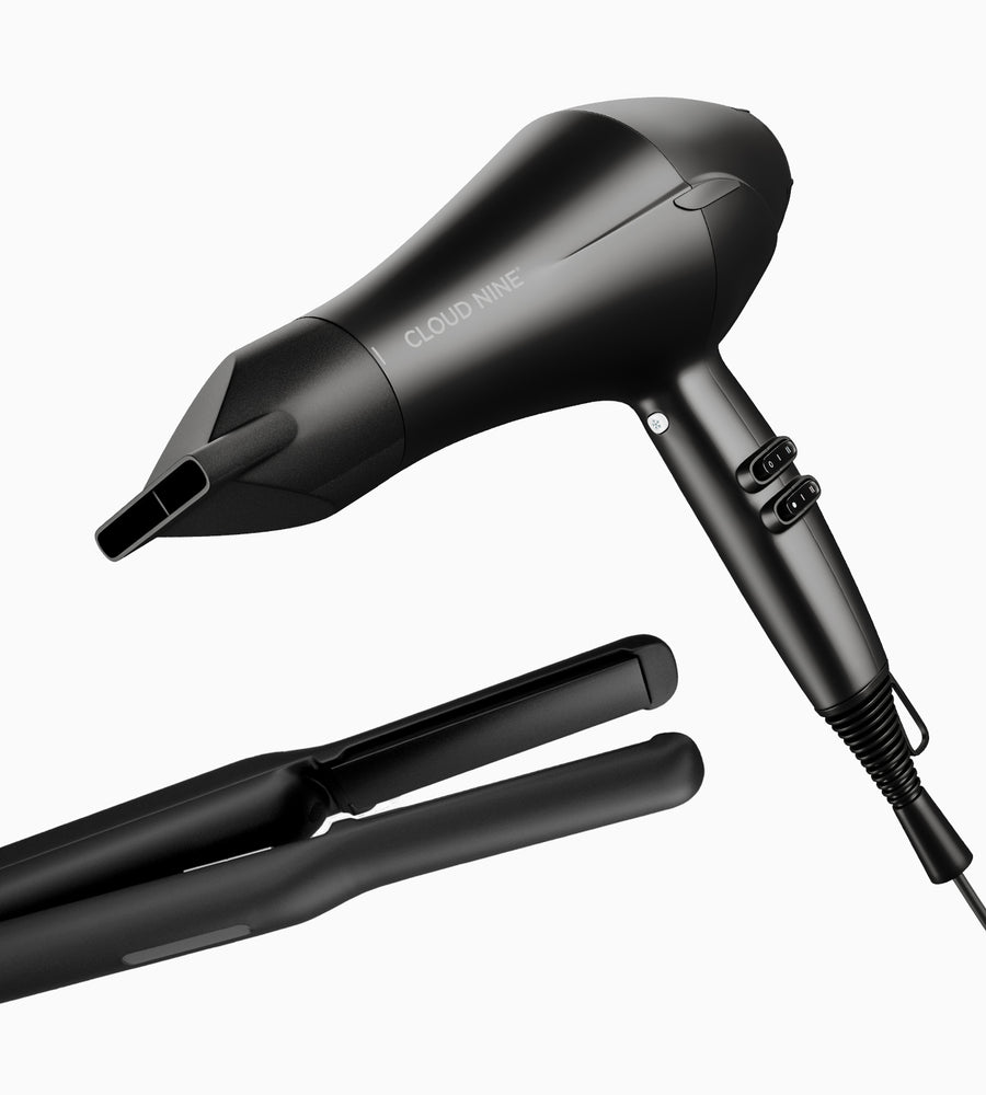 Original Cordless Glätteisen und Airshot Duo Set