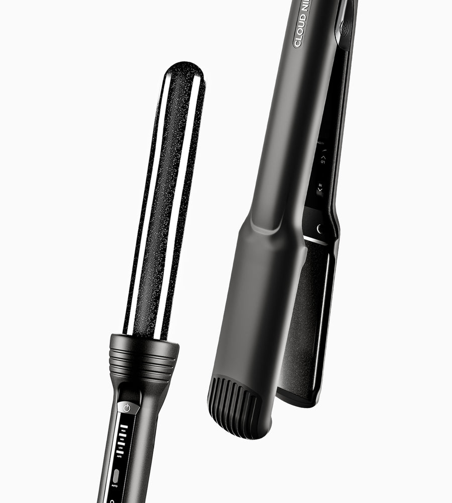 Wide Iron Glätteisen und Curling Wand Lockenstab Styling Set